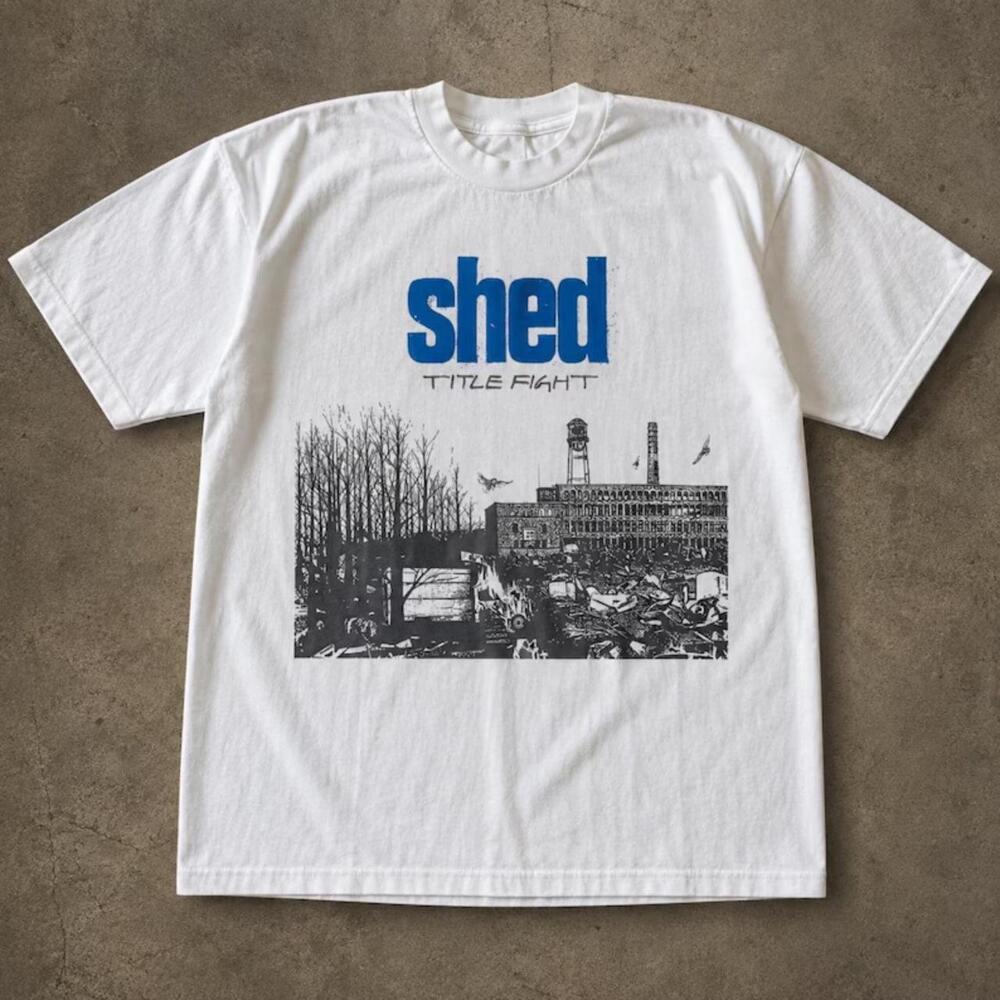 Title Fight Shed Tour Tee White T-shirt With Black Graphic